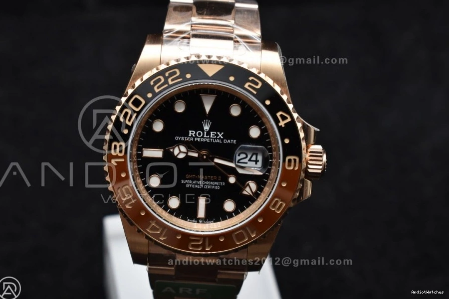 Edition CHNR WrinkleFree 864 SH3285 New on GMT ARF Master II 1:1 Best CHS SS RG 904L 126715 Bracelet 0308